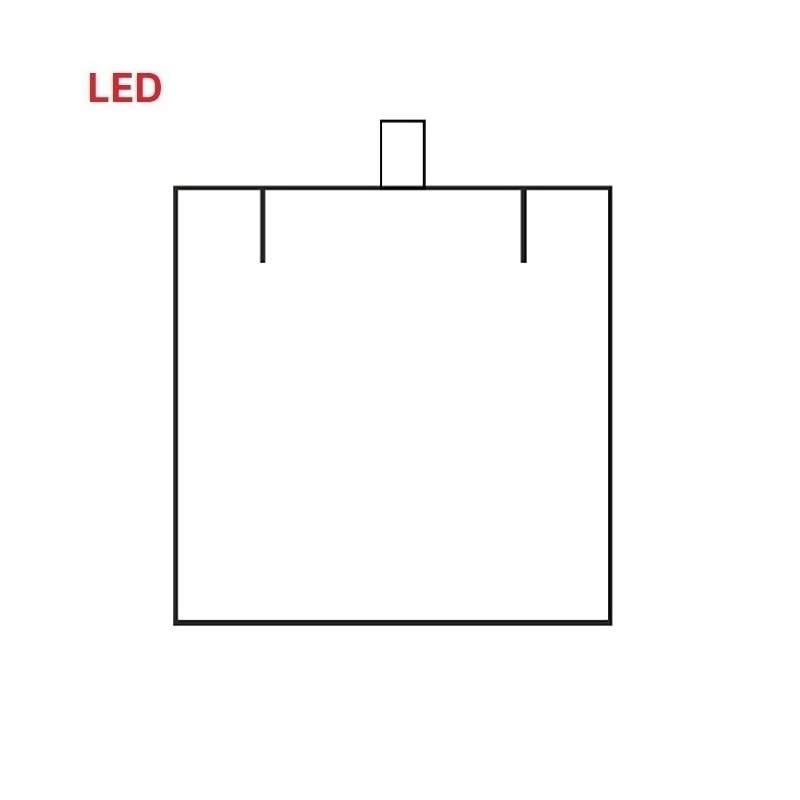 Estuche Led cadena colgante 60x65x50 mm.